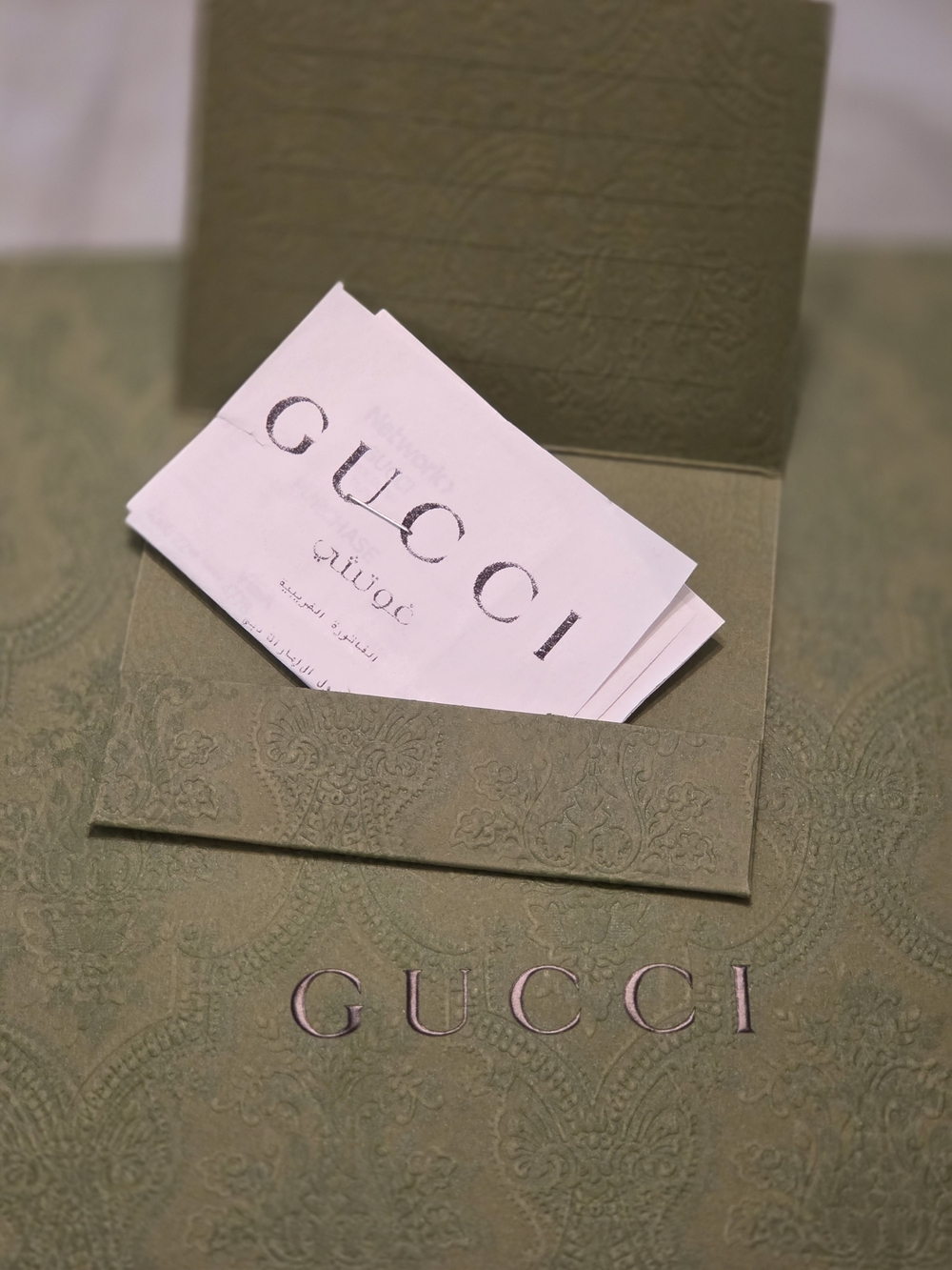 Gucci Brown Leather Belt with Gold Double G Buckle - Picture 6 of 6